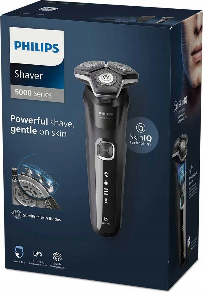 Philips 5000 serijos Wet & Dry elektrinė barzdaskutė S5898/35