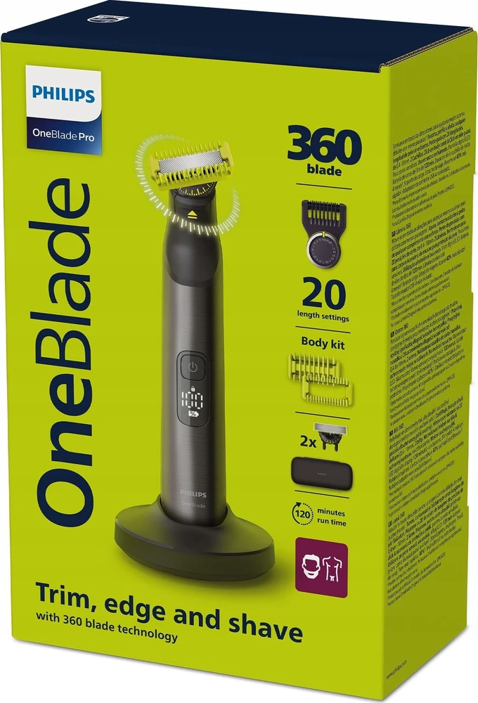 Philips Barzdaskutė OneBlade Pro 360 Veidui + kūnui (QP6652/61)