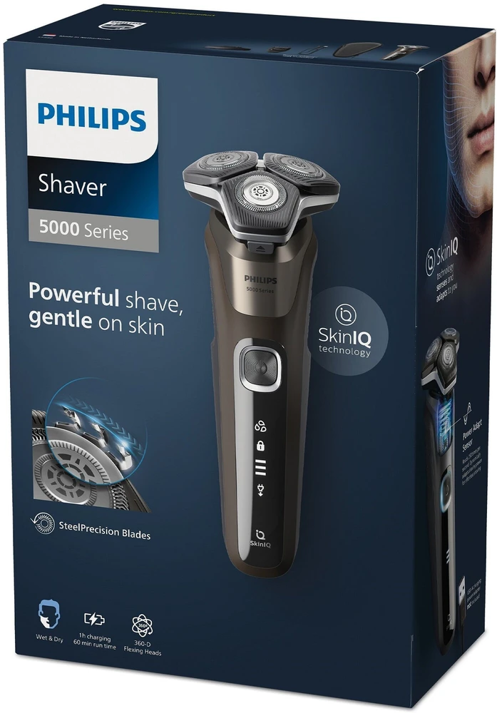 Drėgnojo ir sausojo skutimo elektrinė barzdaskutė Philips Shaver Series 5000, S5886/38