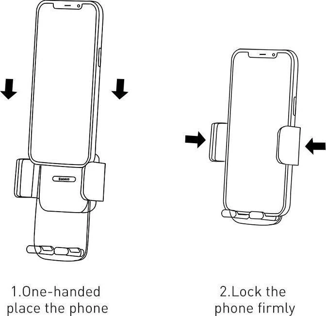 Baseus Easy Control Clamp automobilinis laikiklis - juodas
