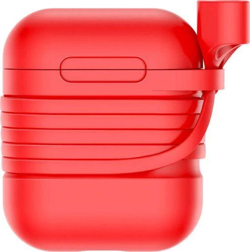 Raudonas Baseus dėklas AirPods su dirželiu