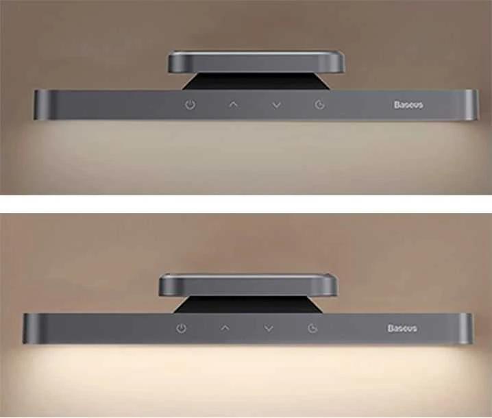 Baseus Magnetic Stepless lempa su jutikliniu skydeliu (pilka)