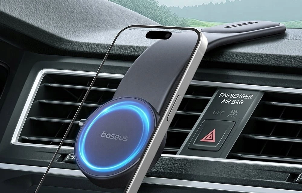 Baseus PrimeTrip C02 magnetinis automobilio laikiklis (juodas)