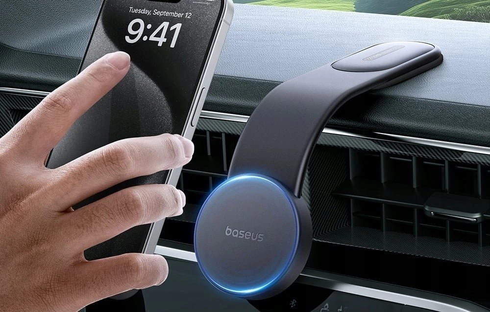 Baseus PrimeTrip C02 magnetinis automobilio laikiklis (juodas)