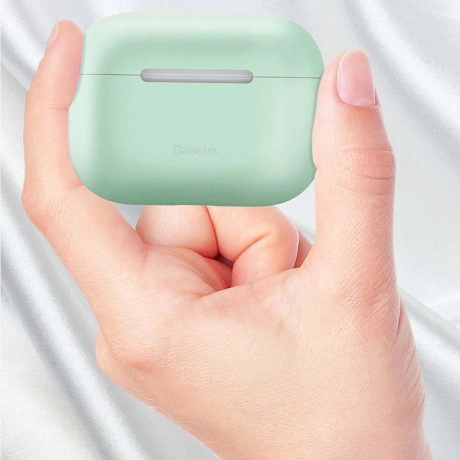 Baseus Baseus silikonowe etui dėklas na ausinės Apple AirPods Pro žalia (WIAPPOD-ABZ06) universalus