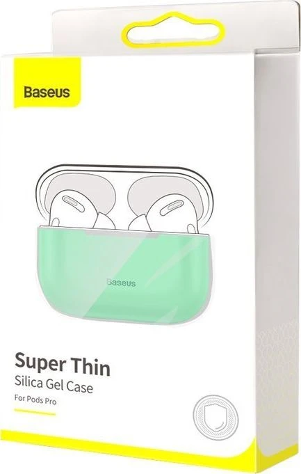 Baseus Baseus silikonowe etui dėklas na ausinės Apple AirPods Pro žalia (WIAPPOD-ABZ06) universalus