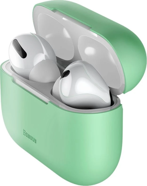 Baseus Baseus silikonowe etui dėklas na ausinės Apple AirPods Pro žalia (WIAPPOD-ABZ06) universalus