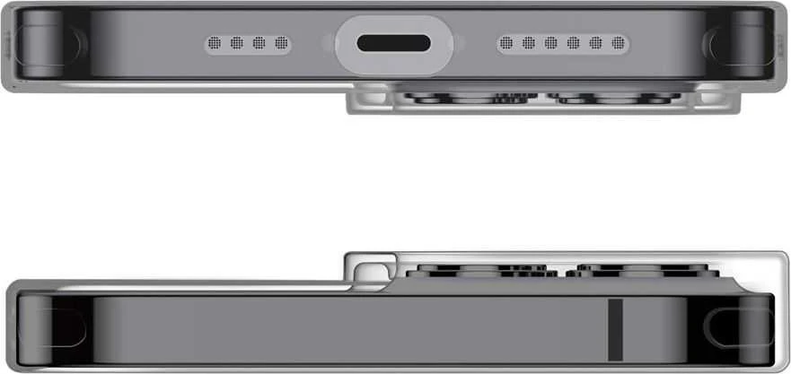 Dėklas Baseus Simple iPhone 13 Pro Max (atlátszló, szürke)