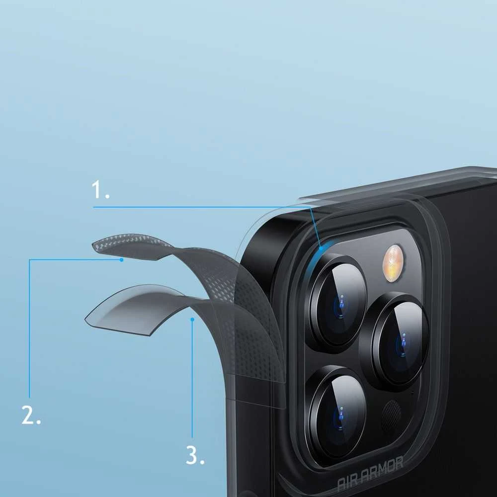 Dėklas Baseus Simple iPhone 13 Pro Max (atlátszló, szürke)