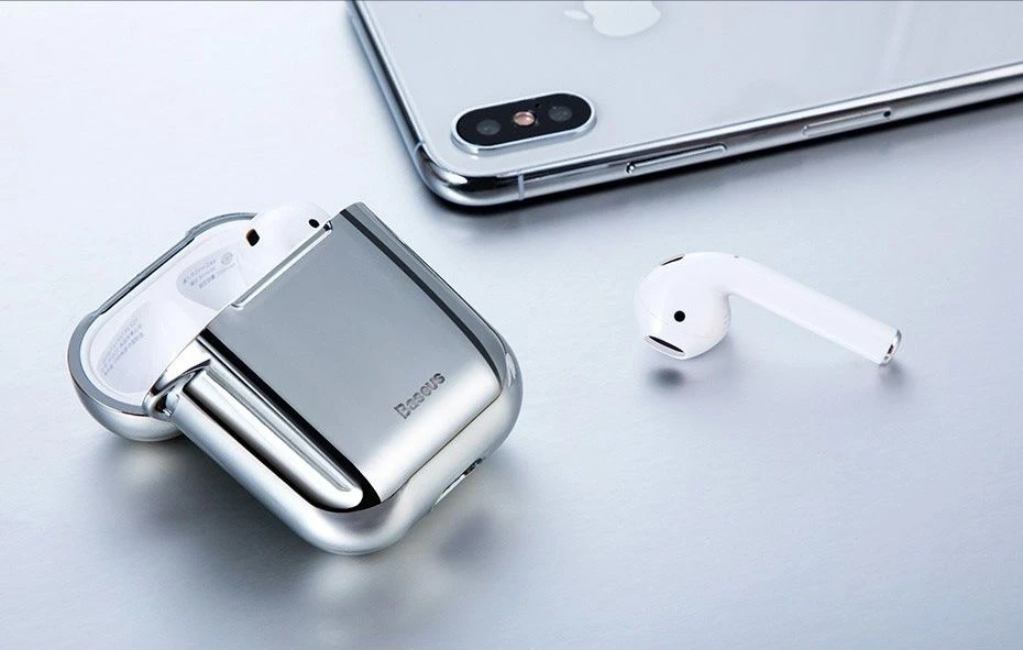 Baseus Shining kablys dėklas Apple AirPods - Juodas