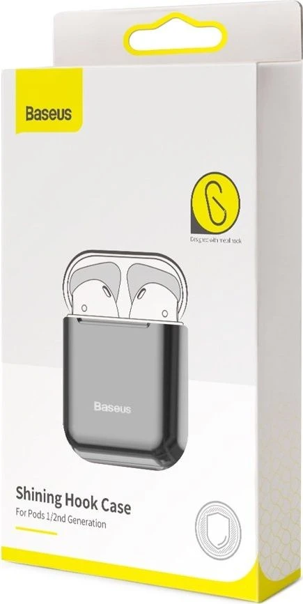 Baseus Shining kablys dėklas Apple AirPods - Juodas