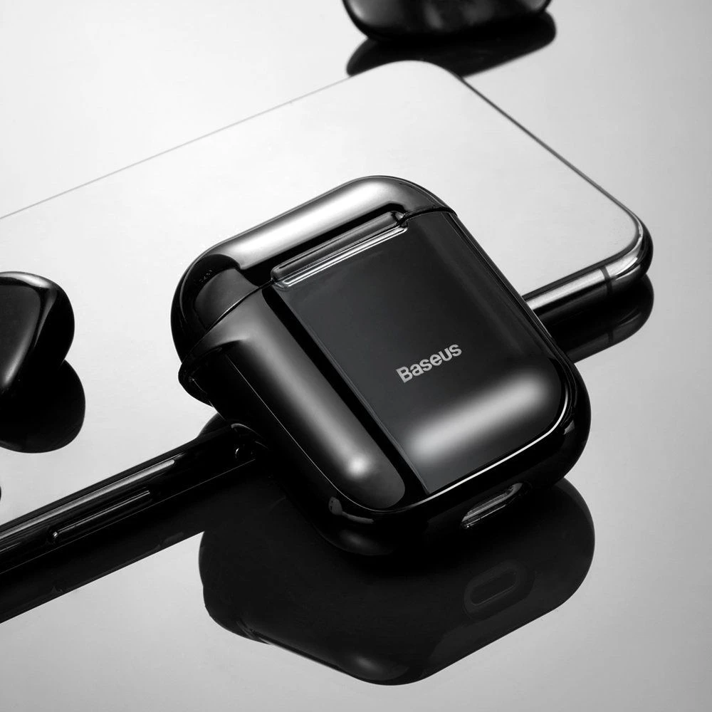 Baseus Shining kablys dėklas Apple AirPods - Juodas