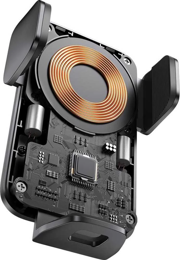 Baseus Automobilinis laikiklis 4.7-7.5" ekranų telefonams su belaidžiu Qi įkrovimu 15W, IR jutikliu