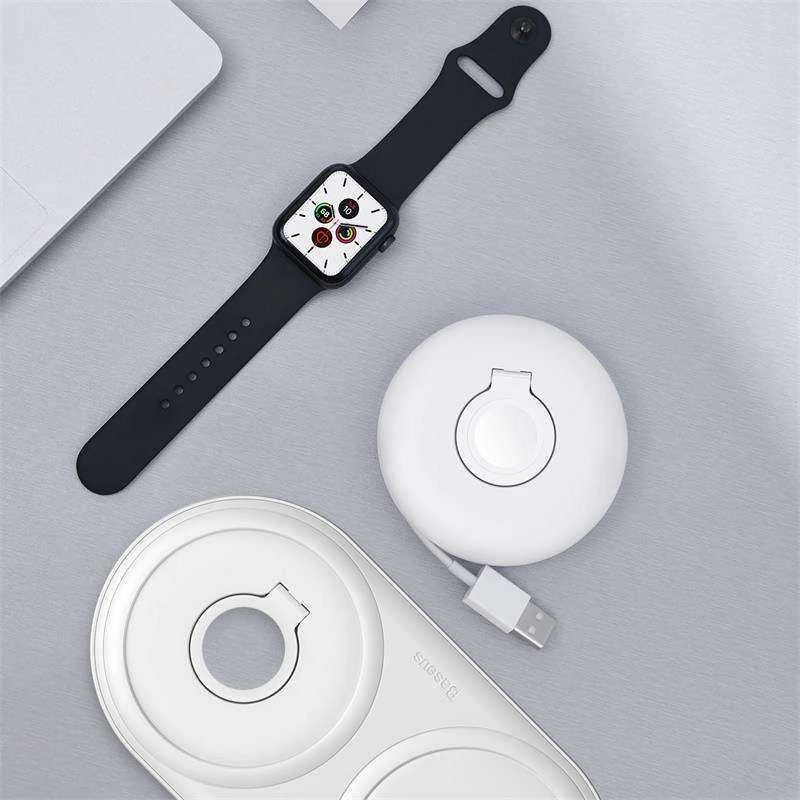 Baseus Dėklas/Apple Watch įkroviklio laikiklis - baltas