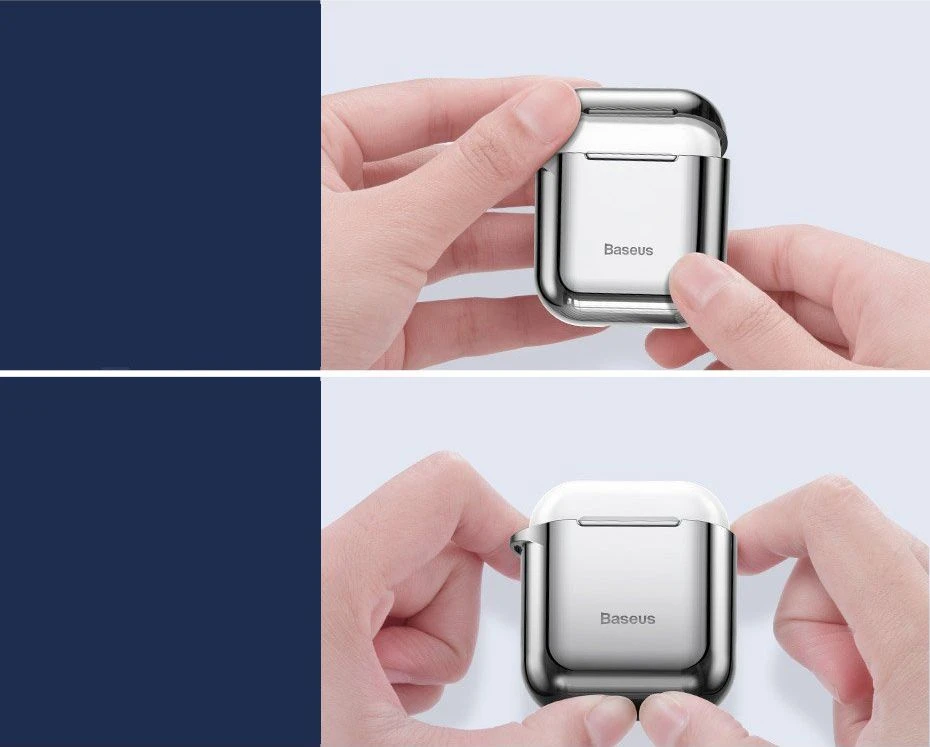 Baseus Shining kablys dėklas Apple AirPods - Raudonas