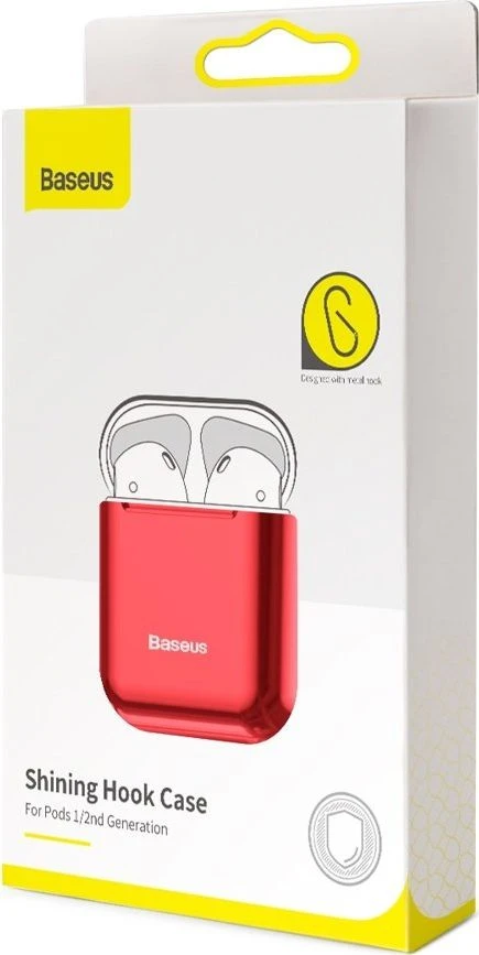 Baseus Shining kablys dėklas Apple AirPods - Raudonas