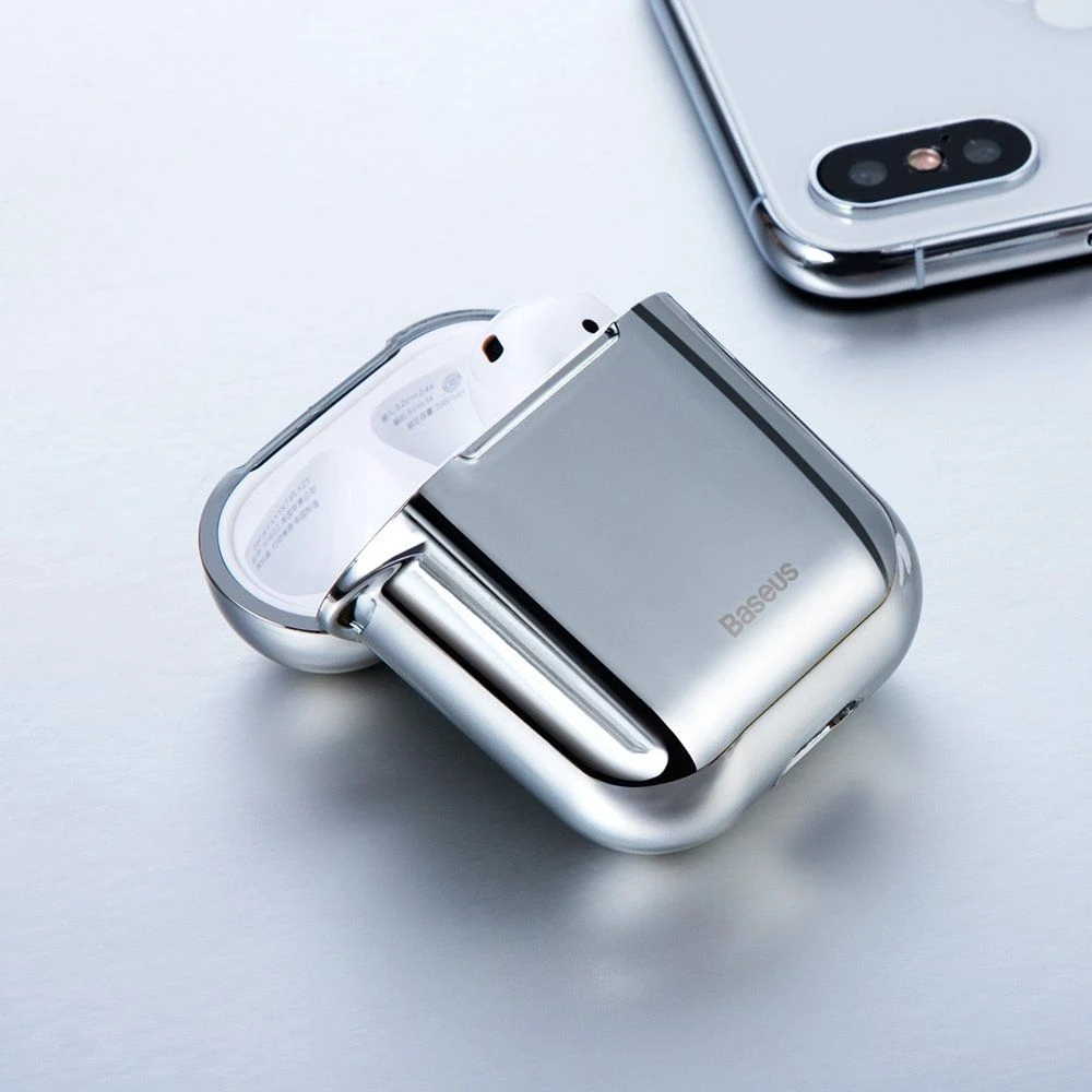 Baseus Shining kablys dėklas Apple AirPods - Sidabrinis