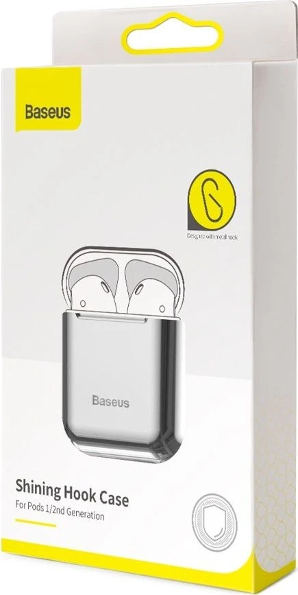 Baseus Shining kablys dėklas Apple AirPods - Sidabrinis