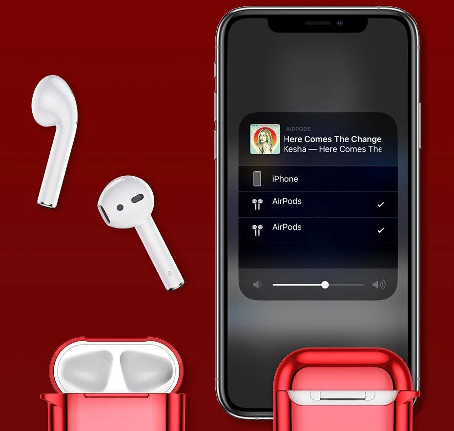 Baseus Shining kablys dėklas Apple AirPods - Sidabrinis