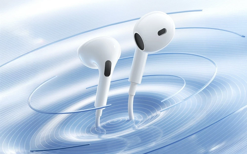 Baseus Encok CZ19 su laidu In-Ear ausinės baltos spalvos