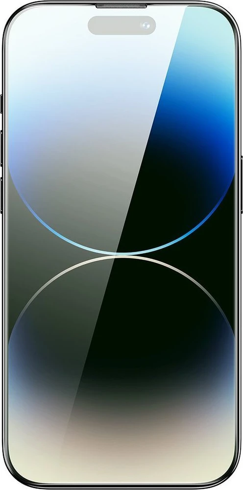 Baseus viso ekrano Apsauginis stiklas Apple iPhone 14 Pro Max su Anti Mėlyna šviesos filtru ir 0,3 mm garsiakalbio dangteliu + montavimo rėmeliu