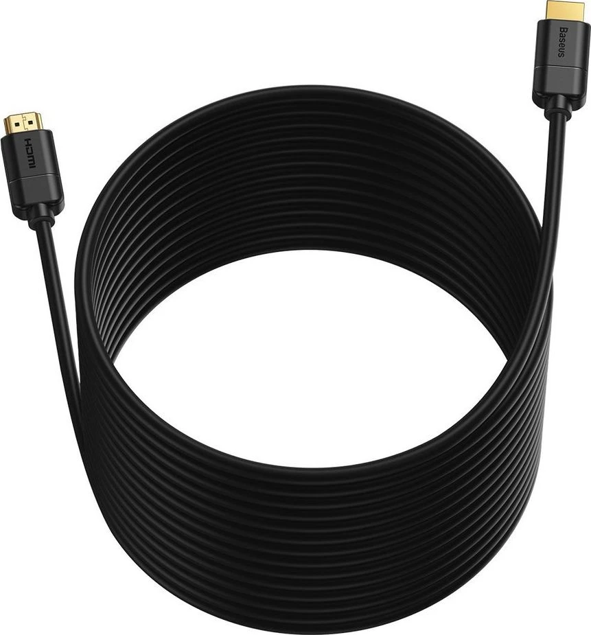 Baseus HDMI - HDMI 2.0 4K 30Hz kabelis 3D HDR 18Gbps 5m Juodas