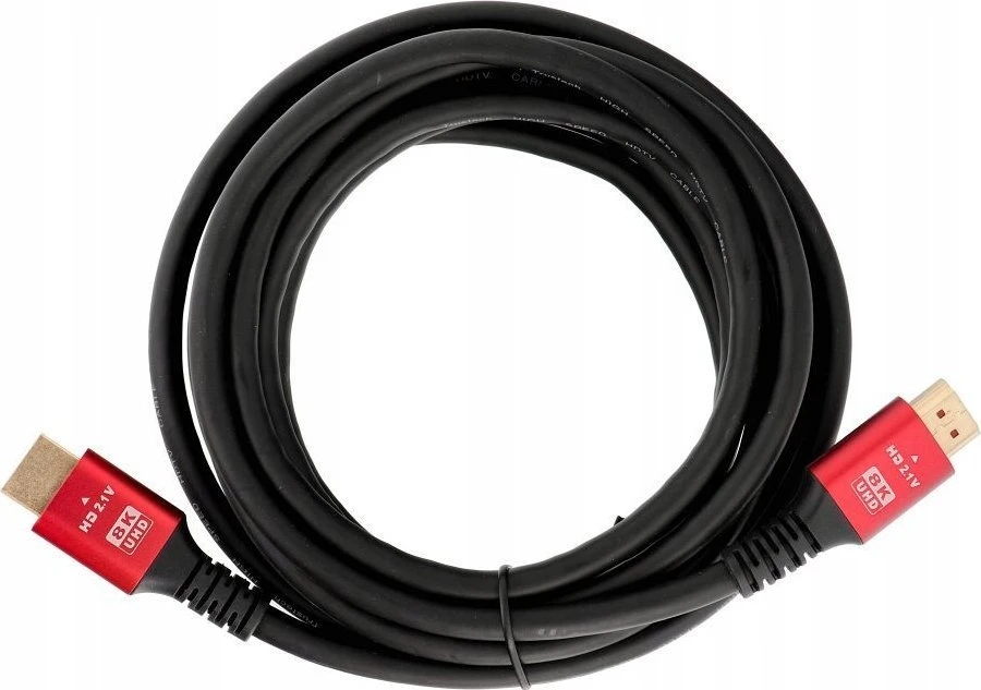 OEM kabelis HDMI 2.1 kabelis 8K 60Hz / 4K 120Hz – itin didelis greitis, HDR, eARC, VRR, 48Gbps 3 m juodas