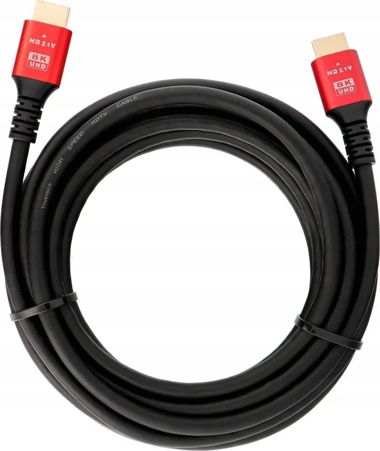 Baseus OEM kabelis HDMI 2.1 kabelis 8K 60Hz / 4K 120Hz – itin didelis greitis, HDR, eARC, VRR, 48Gbps 5 m juodas