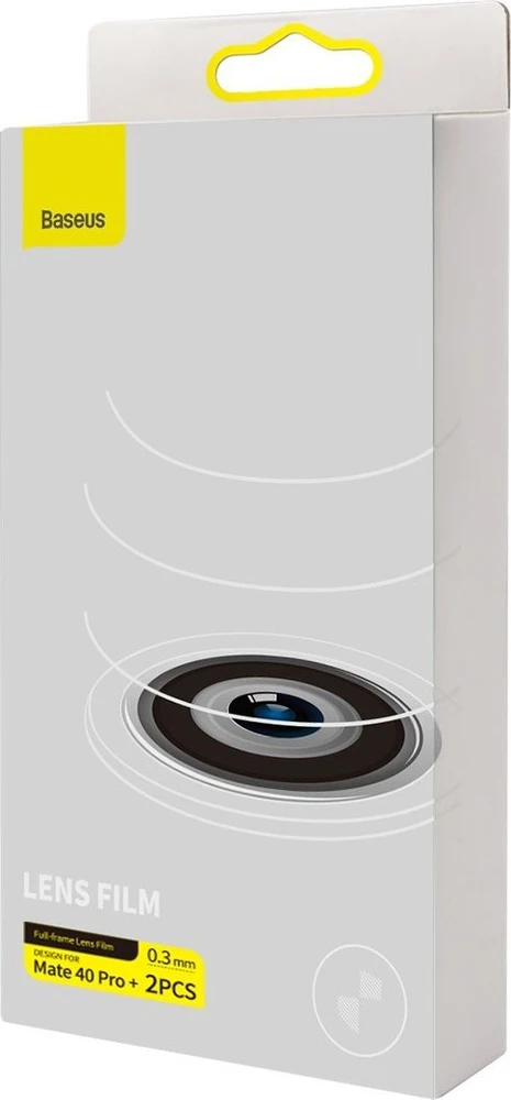 Baseus Huawei Mate 40 Pro+ apsauginė plėvelė kamerai 0.3mm (2pcs) transparent + cleaning kit (SGQK000602)