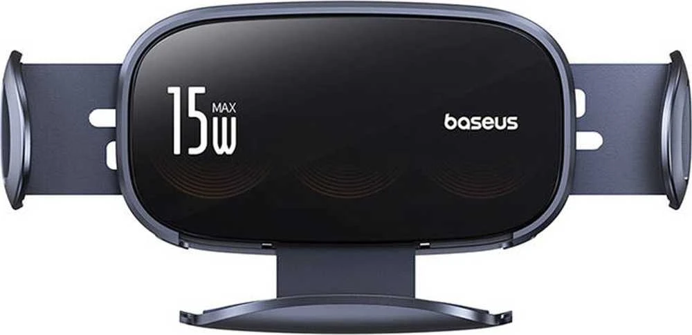 Automobilinis laikiklis su indukciniu įkrovikliu Baseus LightChaser (juodas)