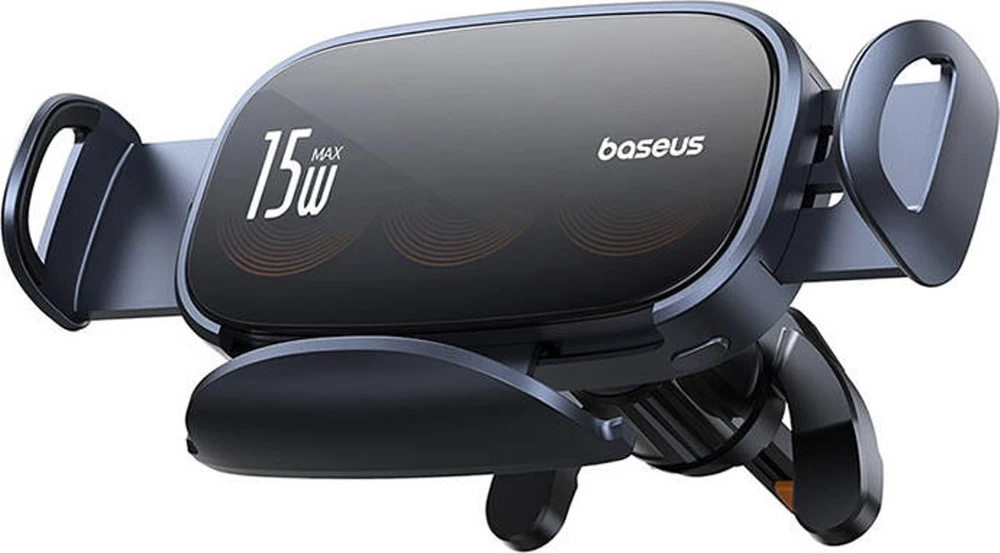 Automobilinis laikiklis su indukciniu įkrovikliu Baseus LightChaser (juodas)