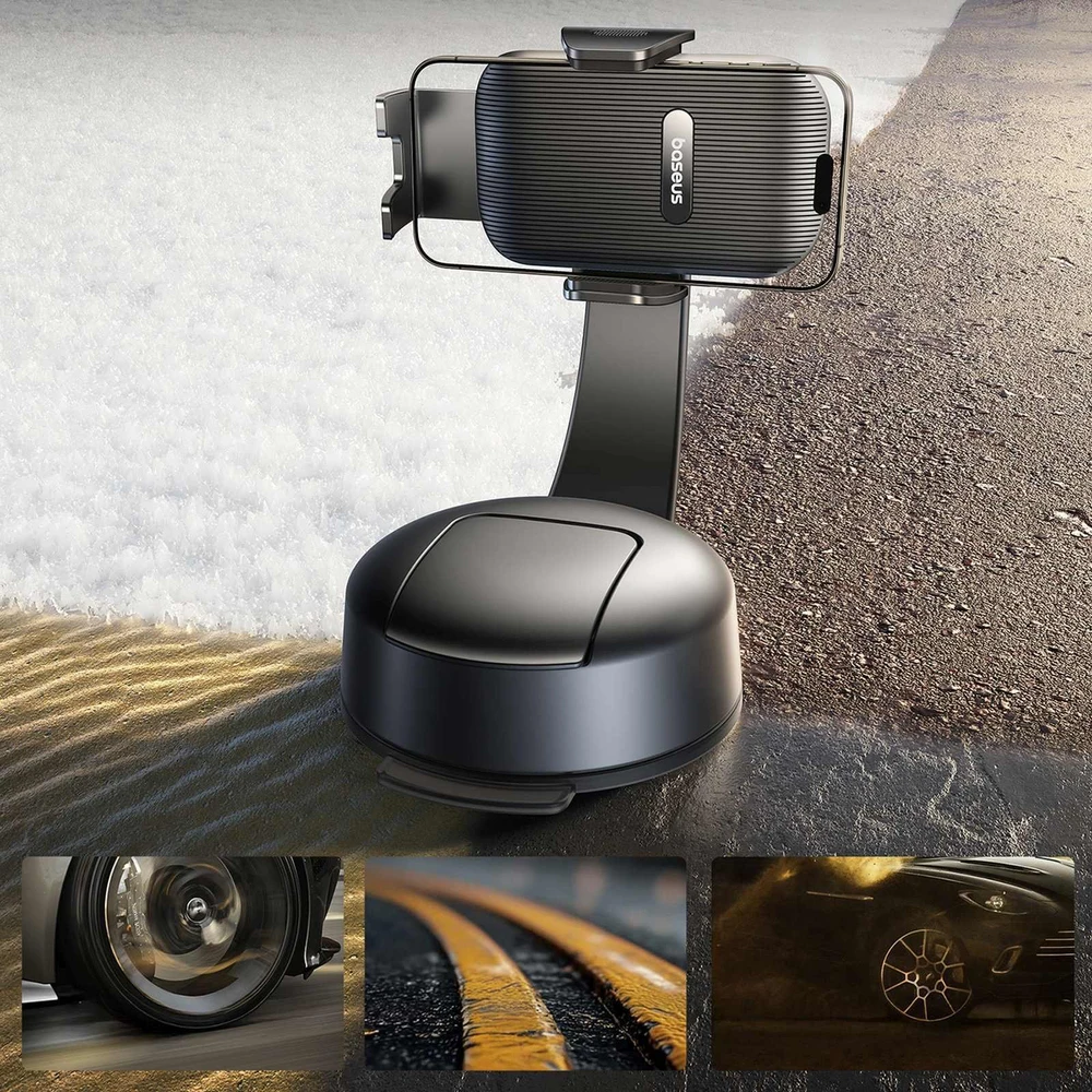 Baseus Automobilinis laikiklis telefonams su siurbtuku PrimeTrip C03 Air, juodas