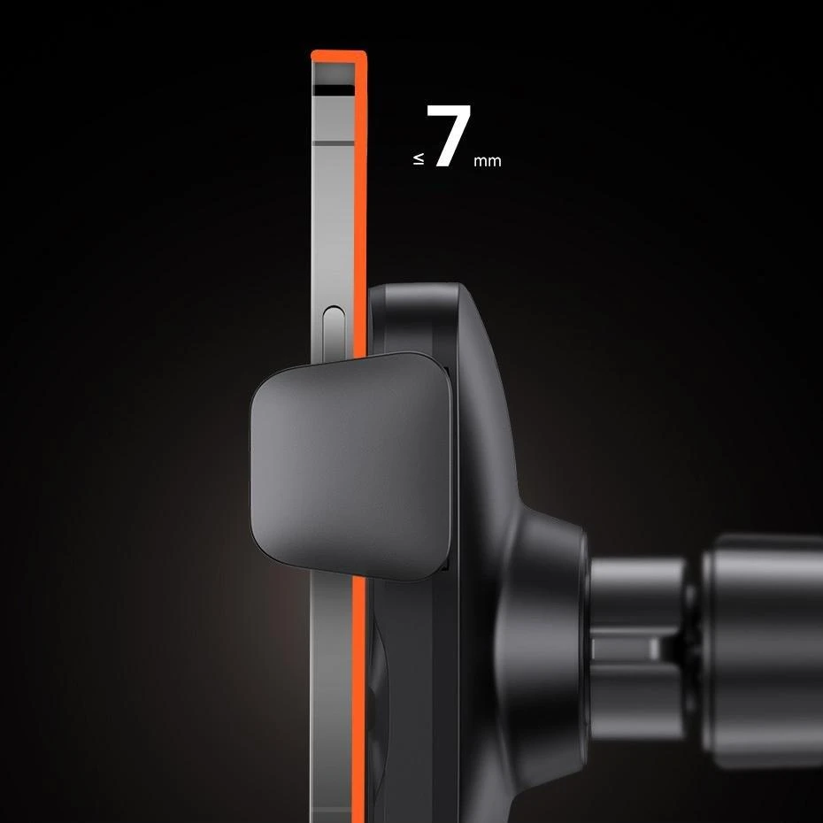 Baseus Automobilinis laikiklis 4.7-7.5" ekranų telefonams su belaidžiu Qi įkrovimu 15W, IR jutikliu