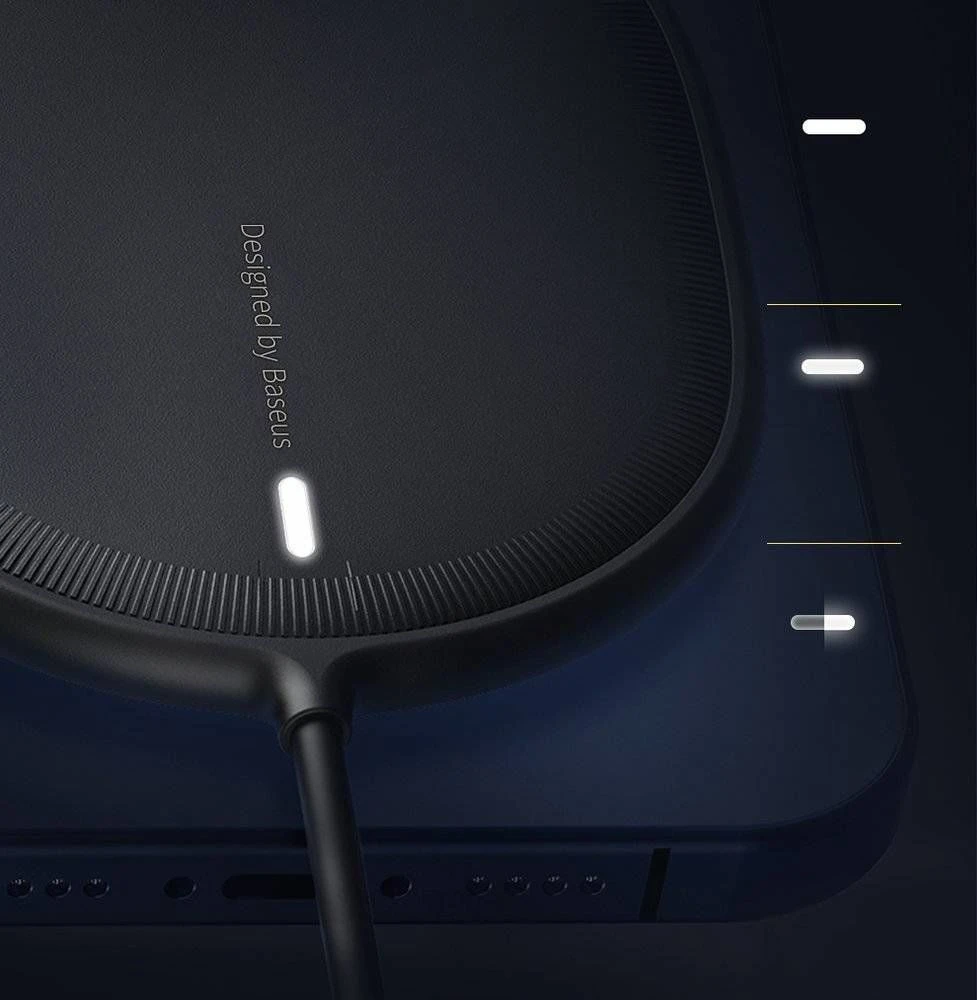 Baseus Belaidis belaidis magnetinis įkroviklis iPhone 12 15W - Mėlynas