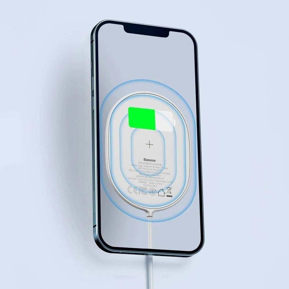 Baseus Belaidis belaidis magnetinis įkroviklis iPhone 12 15W - Mėlynas