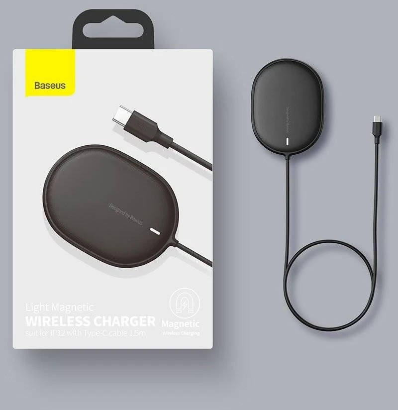 Baseus Belaidis belaidis magnetinis įkroviklis iPhone 12 15W - Mėlynas