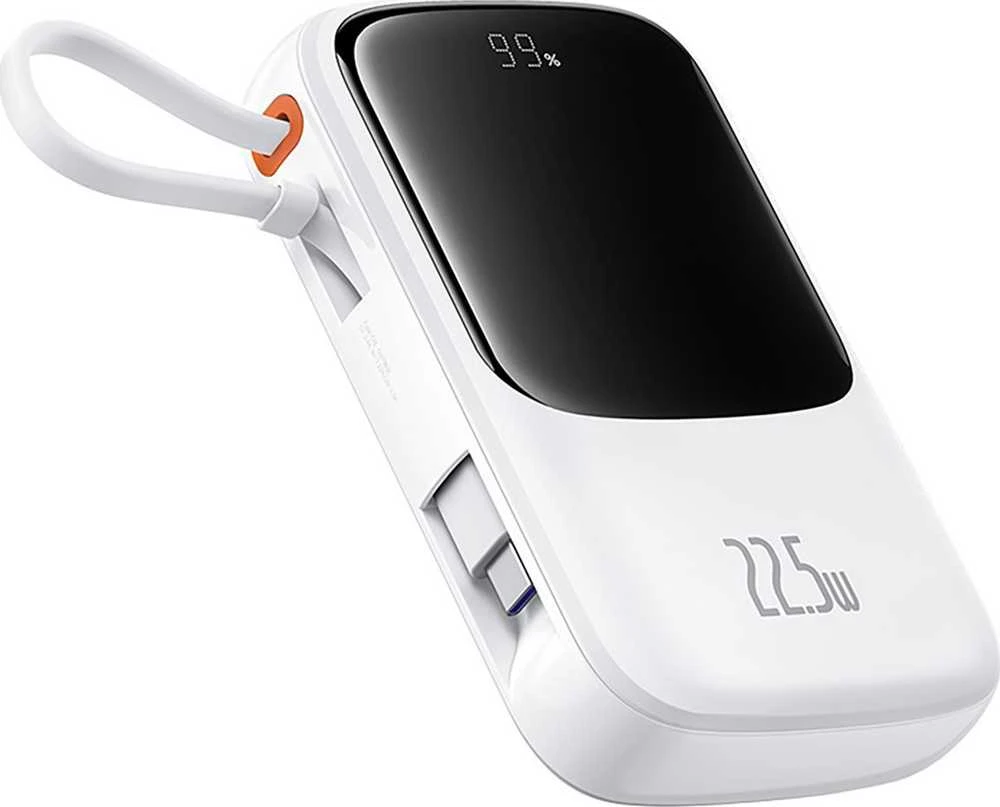 Baseus Qpow Pro+ Power Bank 22.5W 10000mAh USB-C - baltos spalvos