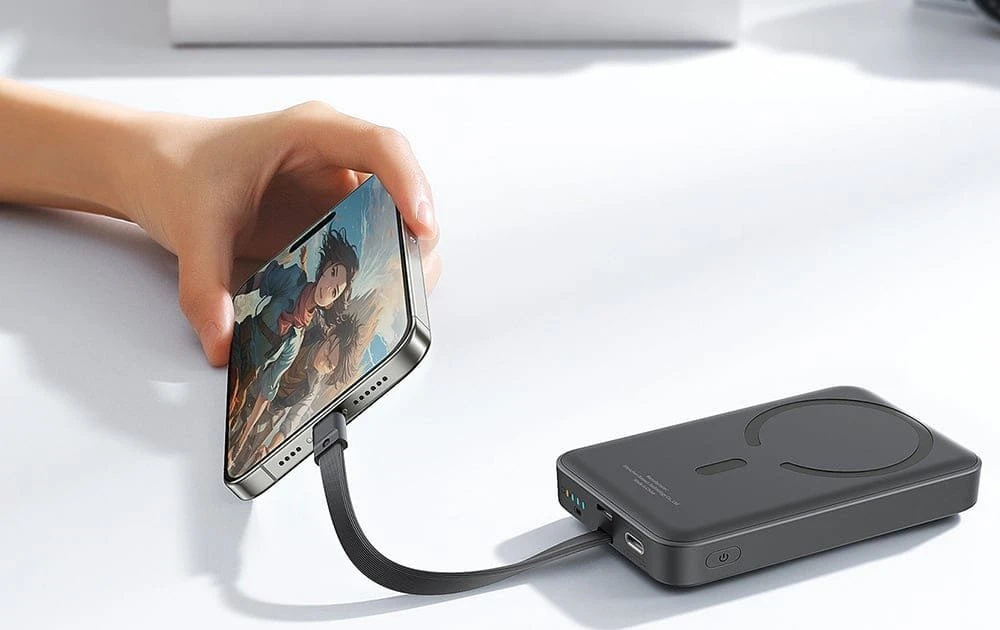 Baseus Mini 10000mAh 30W Magnetic Powerbank (juodas) Bayern Edition