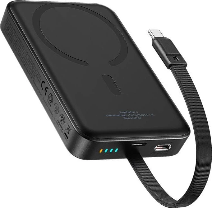 Baseus Mini 10000mAh 30W Magnetic Powerbank (juodas) Bayern Edition