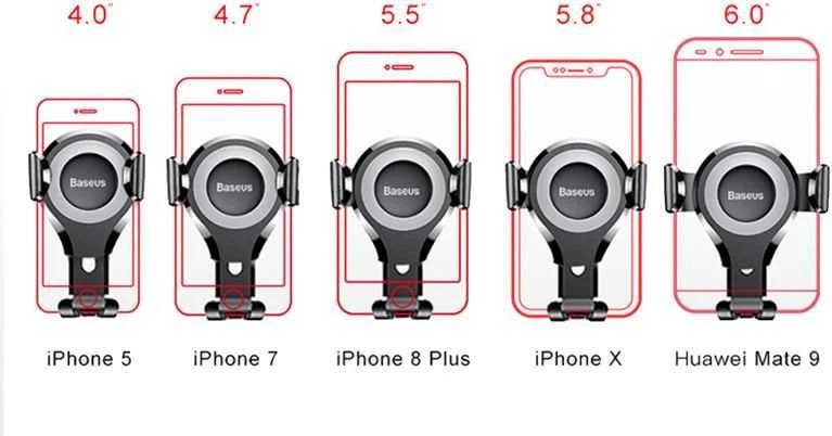 Baseus Osculum magnetinis telefono laikiklis - Juodas