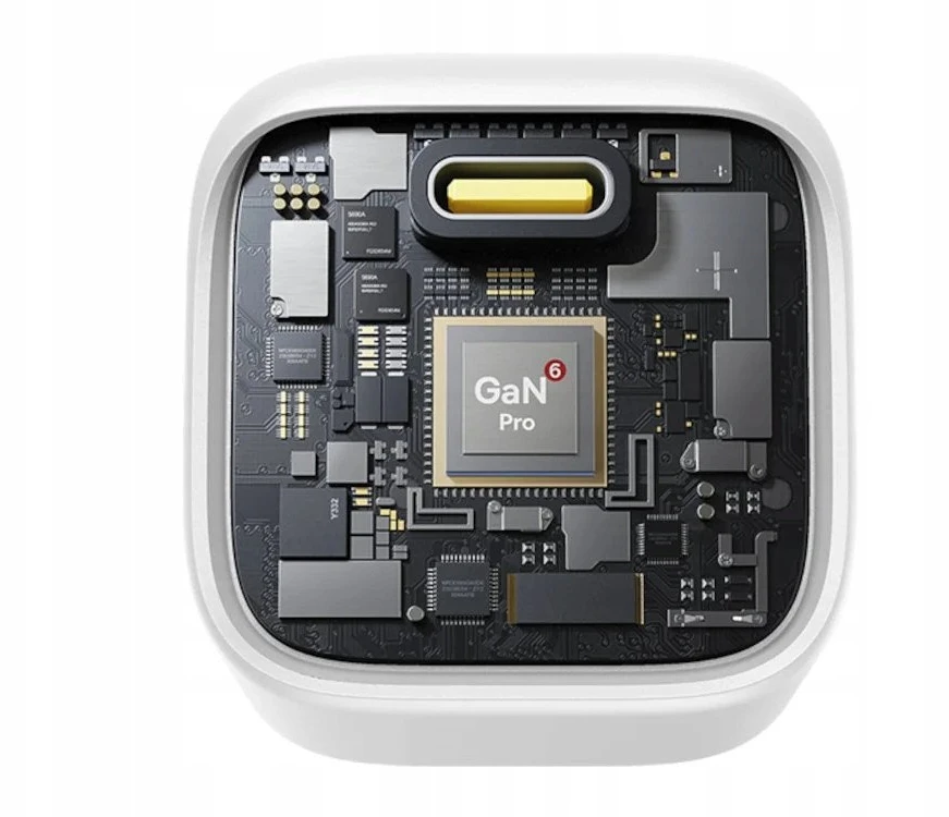 Baseus Sieninis įkroviklis PicoGo GaN 45W USB-C QC PD, baltas
