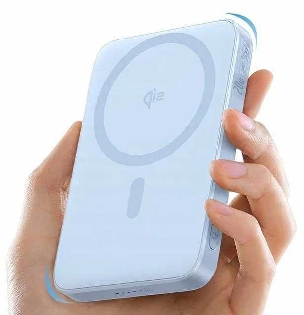 Baseus powerbank with stand PicoGo Qi2 5000mAh 20W (mėlynas)
