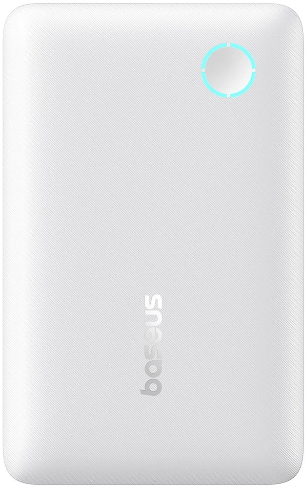 Baseus EnerFill FP11 10000mAh 15W išorinė baterija (power bank) su baltu USB-C laidu 20V/3A 30cm - balta