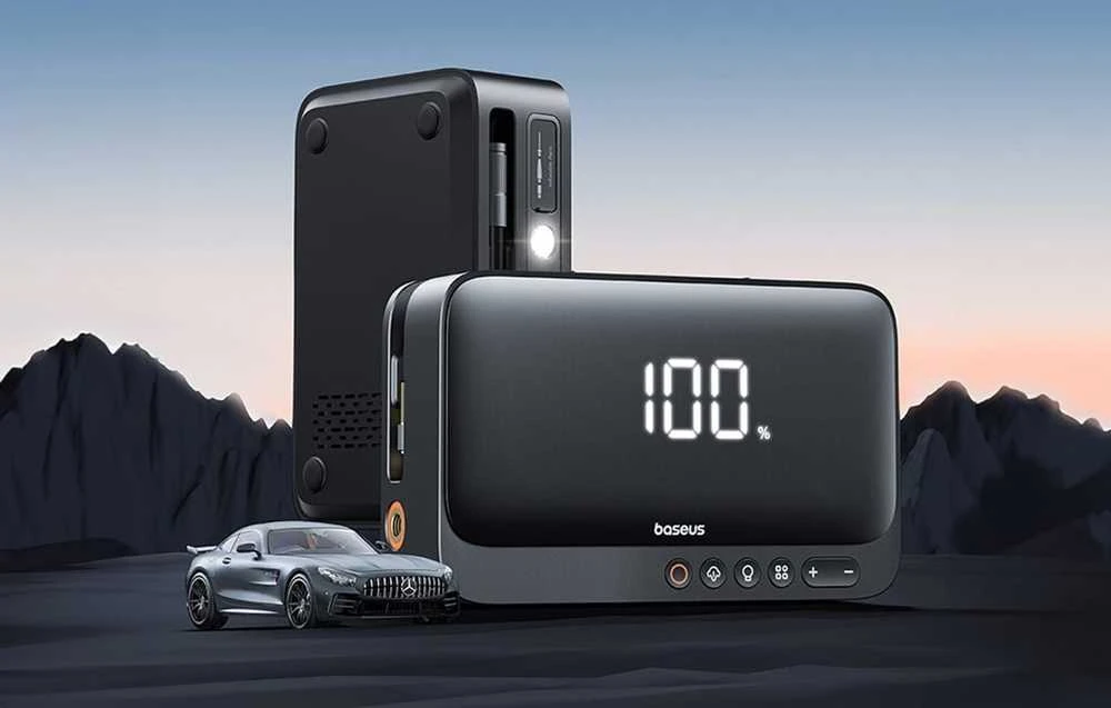 Drėkintuvas Powerbank/Car Jump Starter Baseus Super Energy, 600A (juoda)