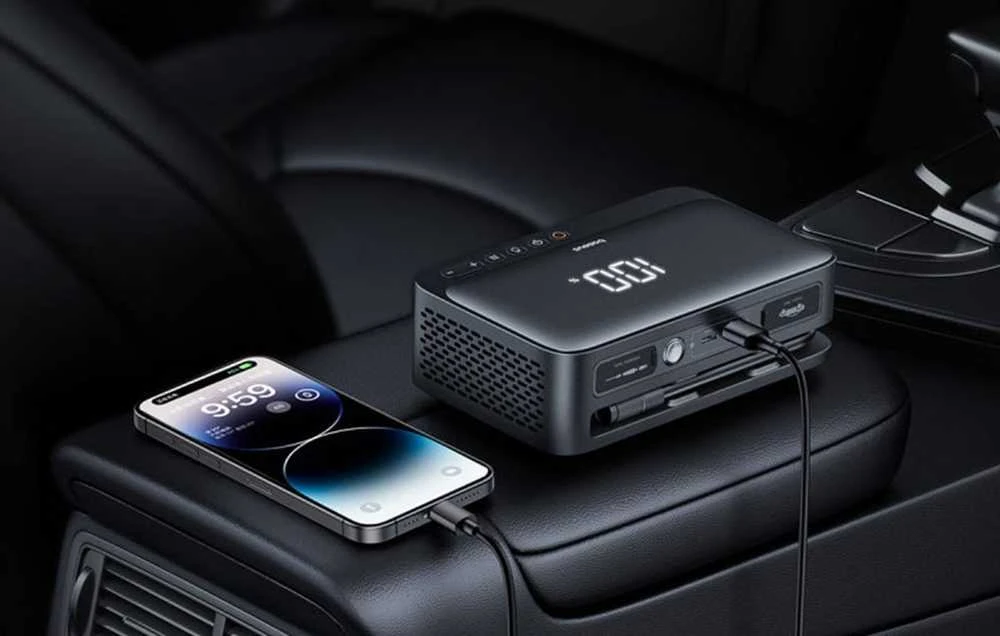 Drėkintuvas Powerbank/Car Jump Starter Baseus Super Energy, 600A (juoda)