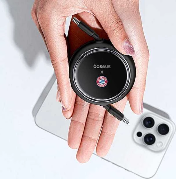 Baseus USB-C į USB-C 100W įkrovimo laidas (Juodas) Bayern Edition