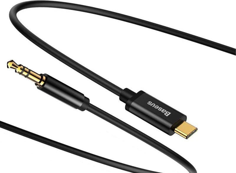 Baseus Yiven audio kabelis USB-C - 3.5mm AUX 1.2m - Juodas