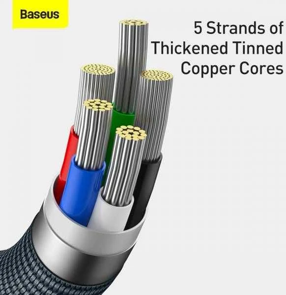 Baseus Crystal kabelis USB-C - Lightning 20W PD 1.2m - Juodas