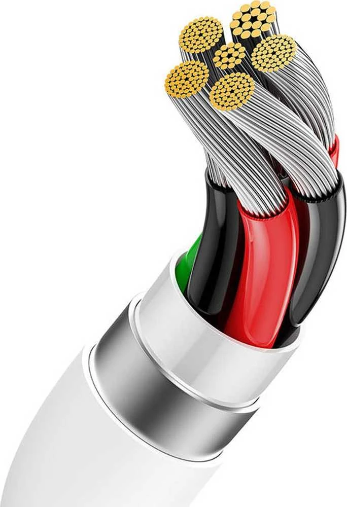 USB laidas per USB-C Baseus Superior 100W 0.25m (baltas)