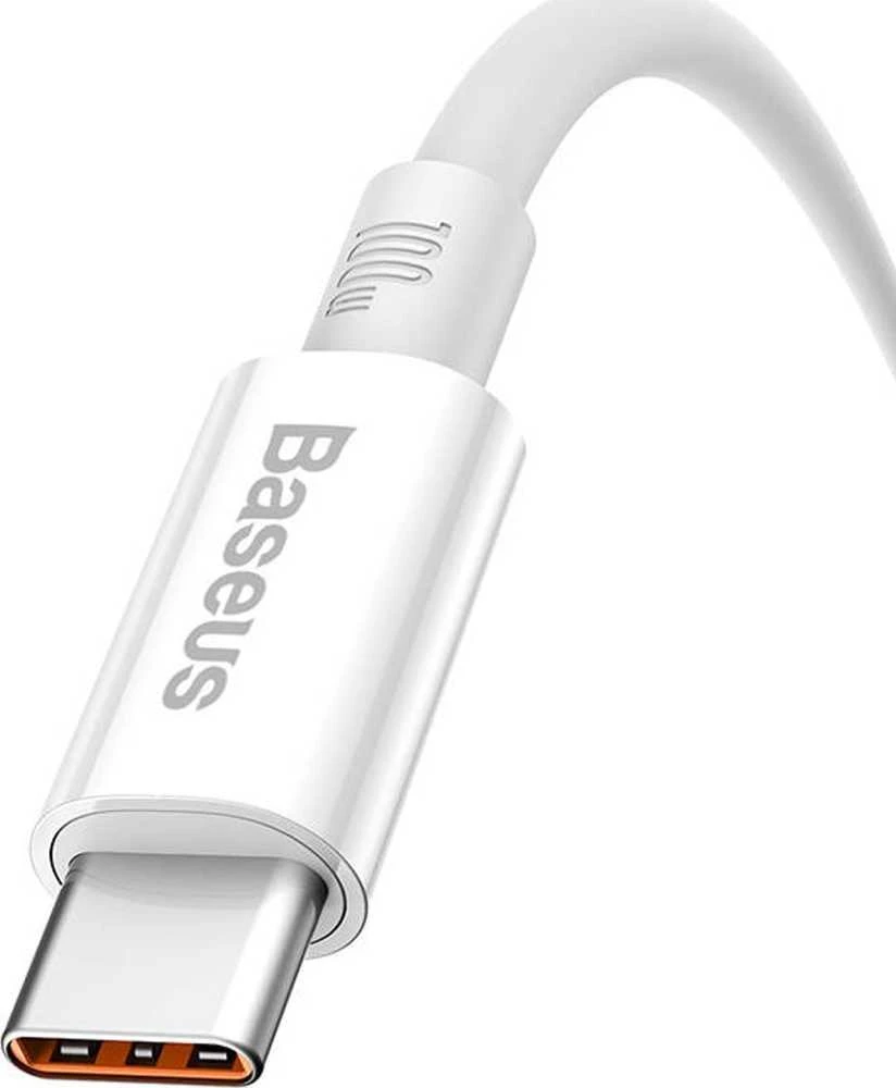 USB laidas per USB-C Baseus Superior 100W 0.25m (baltas)